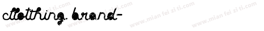 Clothing Brand字体转换